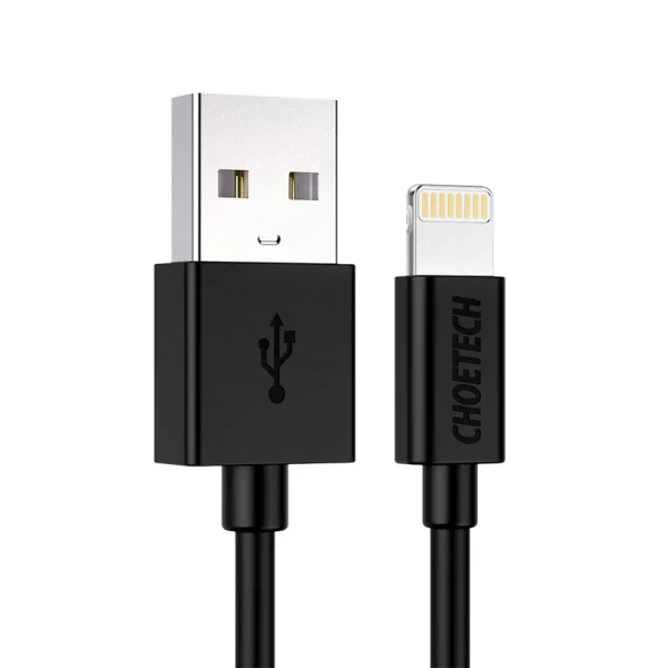 Buy-CHOETECH-1.8m-MFi-Certified-Lightning-To-USB-Cable-2.4A-Fast-Charging-Data-Cable-Black-IP0027-in-Pakistan-at-Dab-Lew-Tech-7 Choetech USB to Lightning Cable Apple Mfi Certified (1.8m/5.9ft) - Black - IP0027 - GC - Image 1