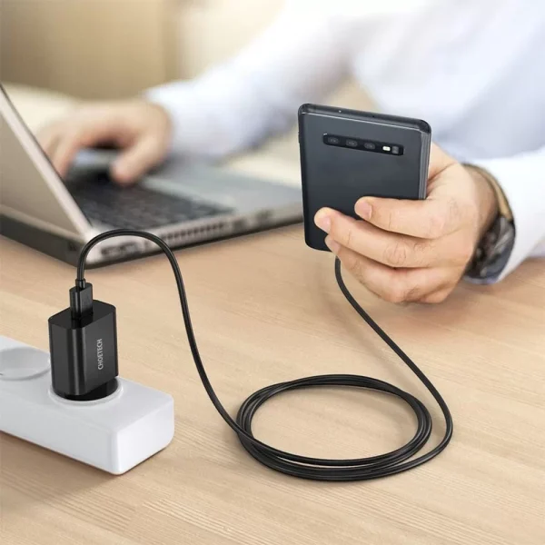 Buy-Choetech-Quick-Wall-Charger-with-USB-Ty Choetech Quick Charge 3.0 18W 3A USB Wall Charger - EU Plug - Black - Q5003 - GC - Image 4