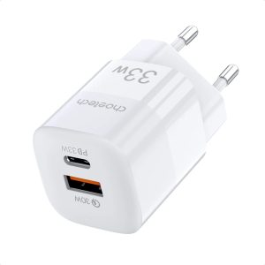 Choetech USB-C PD 33W Charger Gan Tech Type C USB Wall Fast Power Adapter - White - PD5006 - GC - Image 7