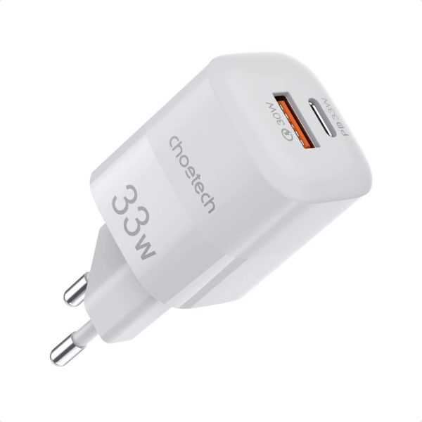 Choetech-PD5006-1536x1536 Choetech USB-C PD 33W Charger Gan Tech Type C USB Wall Fast Power Adapter - White - PD5006 - GC - Image 1