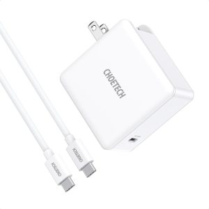Choetech 60W USB C Charger PD Wall Charger Power Adapter With USB C Cable - White - Q4004 - GC - Image 3