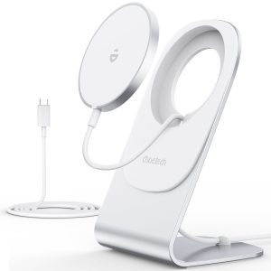 Choetech Magnetic Magsafe Fast Wireless Charger with Stand For iPhones - Silver - T517-H047 - GC