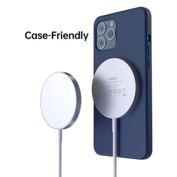 Choetech MagSafe Compatible Magnetic 15W Fast Wireless Charger - White - T518-F - GC - Image 3