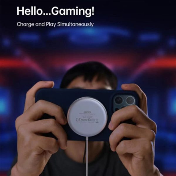 Choetech MagSafe Compatible Magnetic 15W Fast Wireless Charger - White - T518-F - GC - Image 2