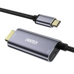 Choetech USB Type C To HDMI Cable With 60W Power Delivery Charging Port Adapter 6FT 4K - Grey - XCH-M180 - GC