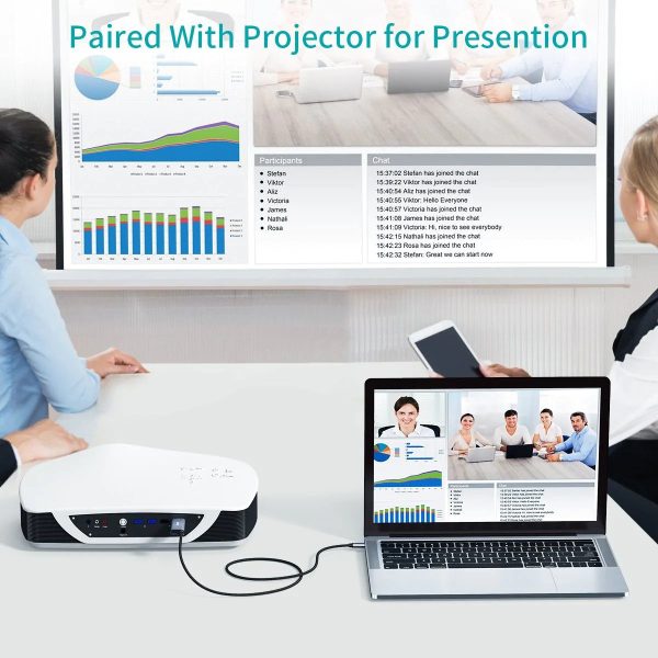 Choetech USB Type C To HDMI Cable With 60W Power Delivery Charging Port Adapter 6FT 4K - Grey - XCH-M180 - GC - Image 2