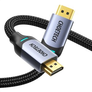 Choetech 8K HDMI To HDMI Nylon Braided Cable 2m - Black - XHH01 - GC - Image 3