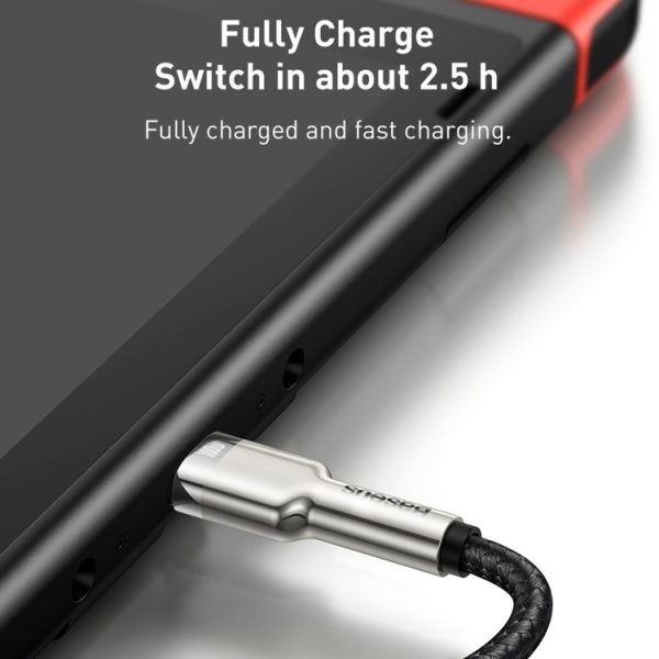 Baseus Cafule Series Metal Data Cable 100W Type-C To Type-C 1M - Black - Image 2