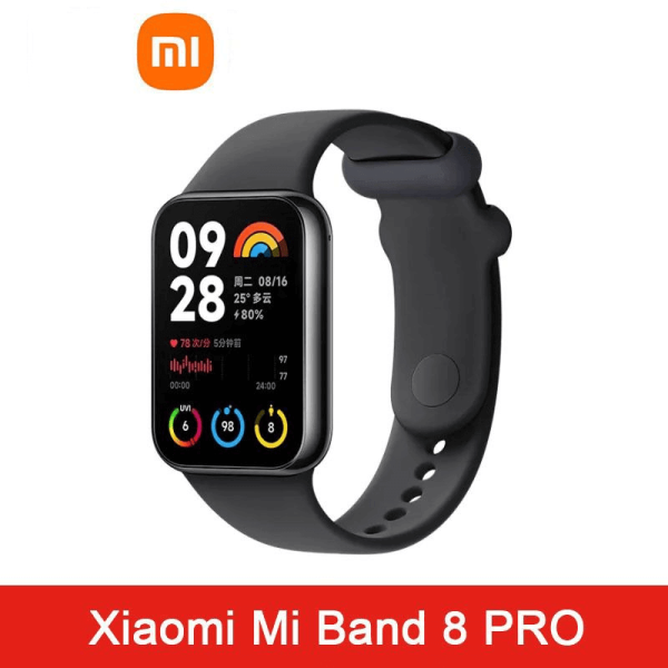 Mi-Band-8-Pro-1-1 Mi Band 8 Pro Fitness Band - Black - Image 1
