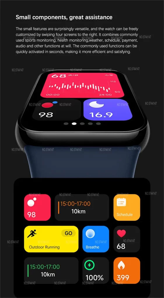 Mi Band 8 Pro Fitness Band - Black - Image 2