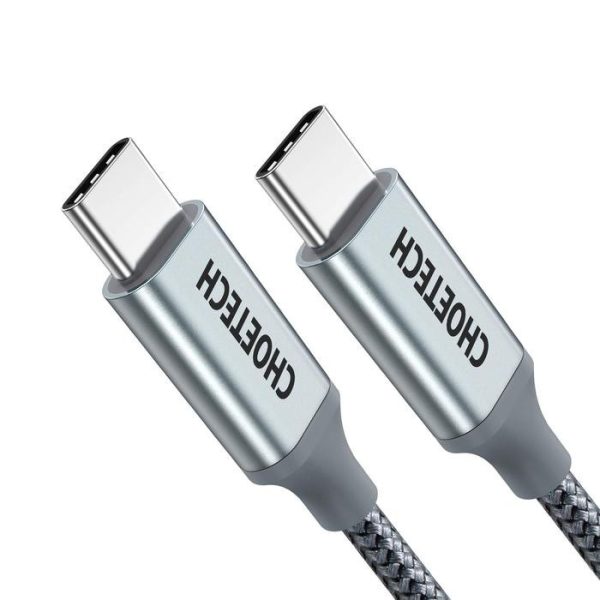CHOETECH 100W USB Type C Braided Fast Charging Cable 6.6FT /1.8M - Grey - XCC-1002 - GC - Image 1