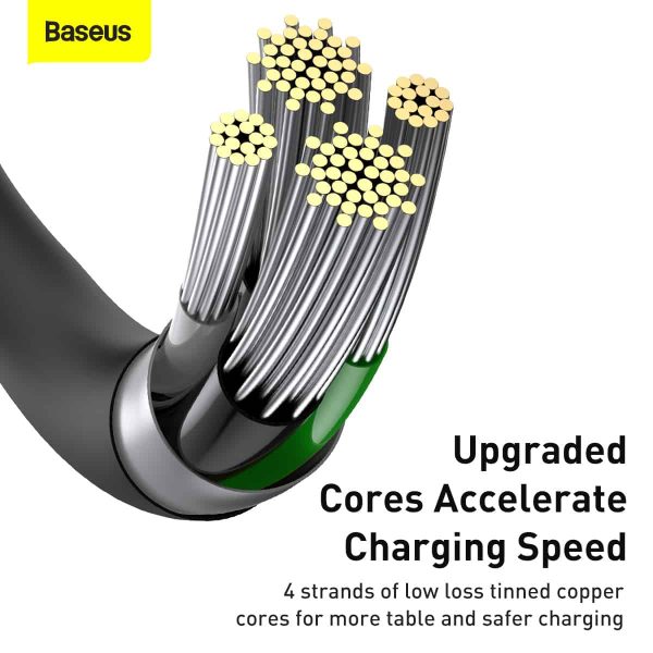 b-4 Baseus Superior Series Fast Charging Data Cable USB to iPhone 2M - Black - Image 4