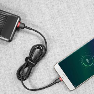 Baseus Cafule Cable USB A to Type-C 2A 2M - Black - Image 2