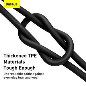 Baseus Superior Series Fast Charging Data Cable USB to Type-C 66W 1M - Black - Image 4