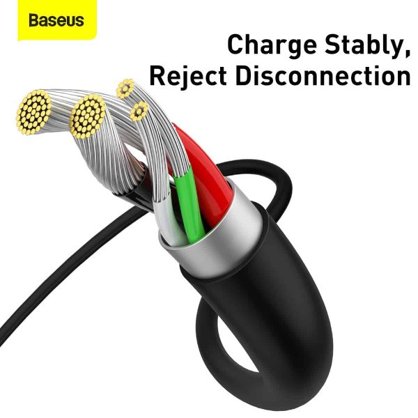 d-26 Baseus Superior Series Fast Charging Data Cable USB to Micro 2A 1M - Black - Image 6