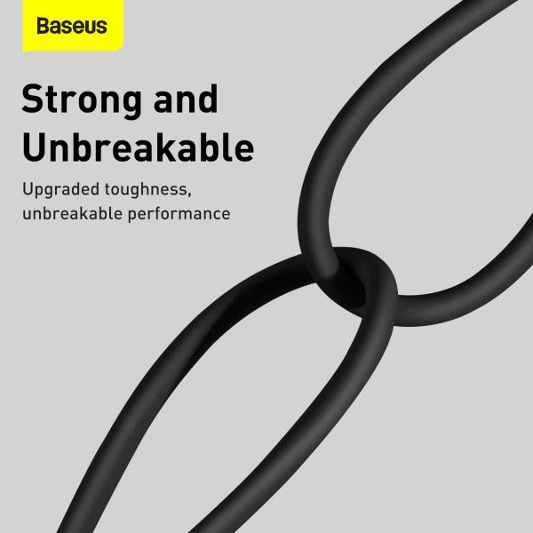e-4 Baseus Superior Series Fast Charging Data Cable USB to iPhone 2M - Black - Image 2