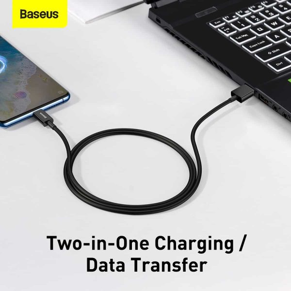 f-24 Baseus Superior Series Fast Charging Data Cable USB to Micro 2A 1M - Black - Image 4