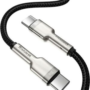 Baseus Cafule Series Metal Data Cable 100W Type-C To Type-C 1M - Black