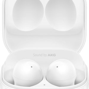 SAMSUNG Galaxy Buds 2 True Wireless Earbuds Noise Cancelling Ambient Sound Bluetooth Lightweight Comfort Fit Touch Control - White