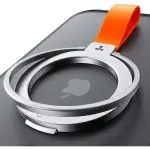 TORRAS OmniRing Magnetic Phone Grip Holder Kickstand, Compatible with PopSockets MagSafe Ring Removable - Silver