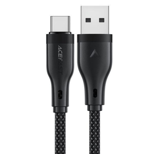 Acefast Acewire Pro High Power USB-A to USB-C charging data cable - 1.2 M - 3.94 Feet - Black - C8-04 - Image 2