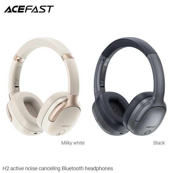 1 Acefast H2 noise canceling Bluetooth headphones - Black - Image 2