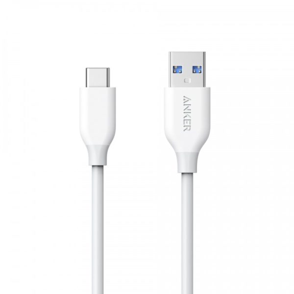 1631367554_A8163021_TD01_V2 Anker PowerLine USB-C To USB 3.0 3ft - White - A8163H21 - Image 1