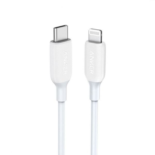 1654362960_anker_powerline_iii_usb-c_to_lightning_cable_0_9m-3ft_white_a8832h21_4-8-2021 Anker PowerLine III USB-C To Lightning 3ft - White - A8832H21 - Image 1