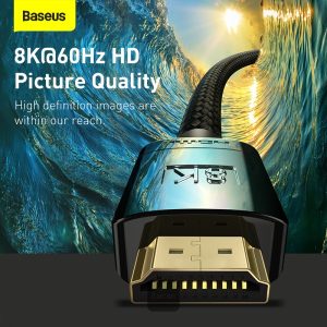Baseus High Definition HDMI to HDMI Cable 8K 2M - Black - Image 8