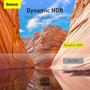 Baseus High Definition HDMI to HDMI Cable 8K 2M - Black - Image 5