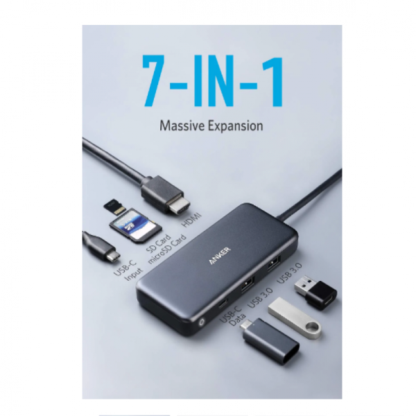 1668256359_Capture1 Anker PowerExpand 341 USB-C Hub 7-In-1 - Black - A8346HA1 - Image 5