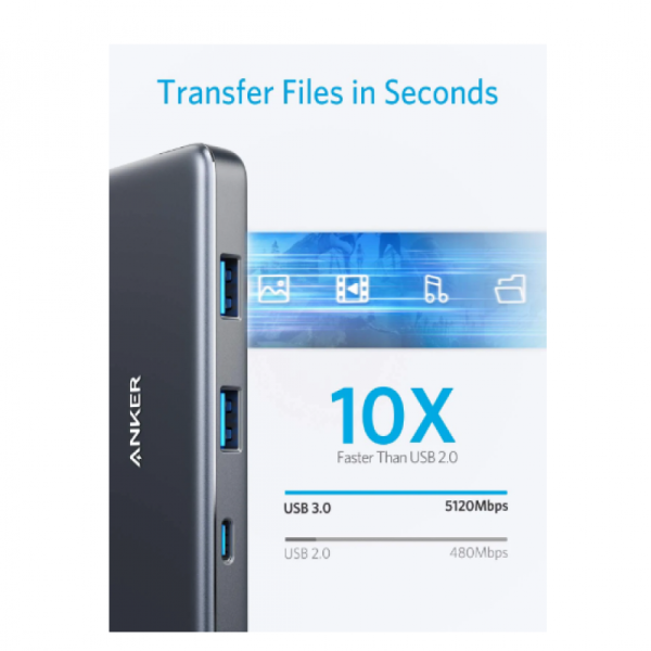 1668256360_Capture3 Anker PowerExpand 341 USB-C Hub 7-In-1 - Black - A8346HA1 - Image 3