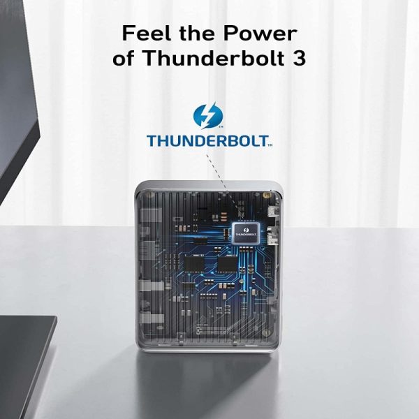 Anker 577 Thunderbolt Docking Station 13-In-1 Thunderbolt 3 - Silver - Image 4