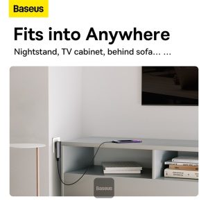Baseus GaN5 Pro Ultra-Slim Fast Charger C+U 65W CN With Type C to Type C Cable - Gray - Image 2