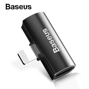 Baseus iPhone lightning Male to Dual iPhone Converter - Black