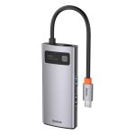 Baseus Metal Gleam Series 4-in-1 Multifunctional Type-C HUB Docking Station - Gray