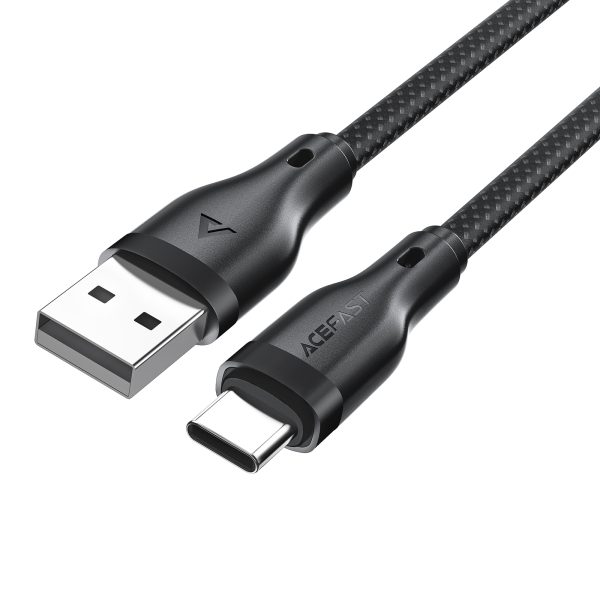 Acefast Acewire Pro High Power USB-A to USB-C charging data cable - 1.2 M - 3.94 Feet - Black - C8-04 - Image 3
