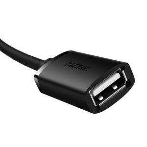 Baseus AirJoy Series USB3.0 Extension Cable 0.5M - Black - Image 2