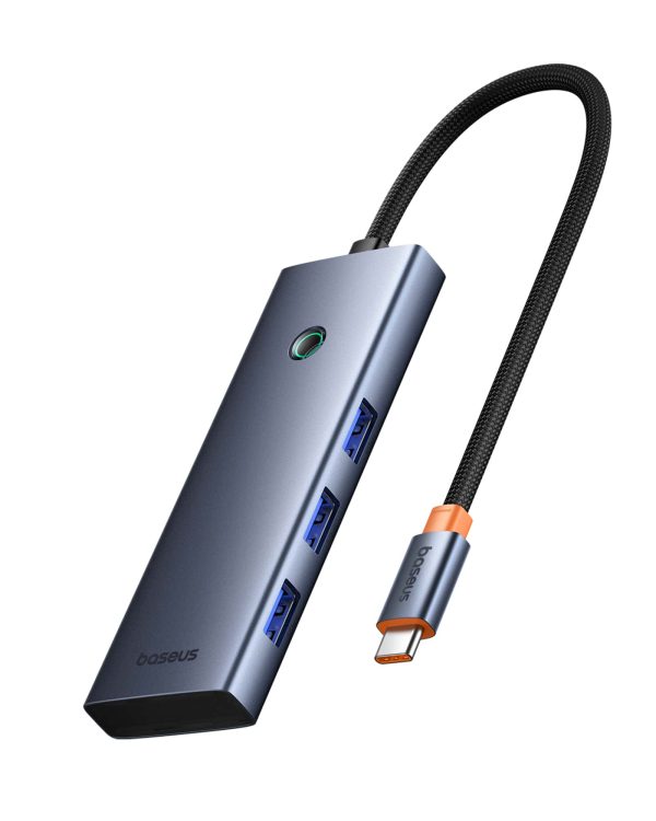 Baseus UltraJoy Series7-Port HUB Docking Station (Type-C to HDMI4K@60Hz*1+VGA*1+USB 3.0*4+PD*1) - Gray - Image 1