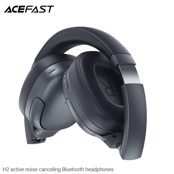 4 Acefast H2 noise canceling Bluetooth headphones - Black - Image 5