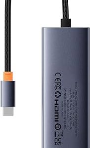 Baseus Ultra Joy Series 6 Port HUB Docking Station - Gray