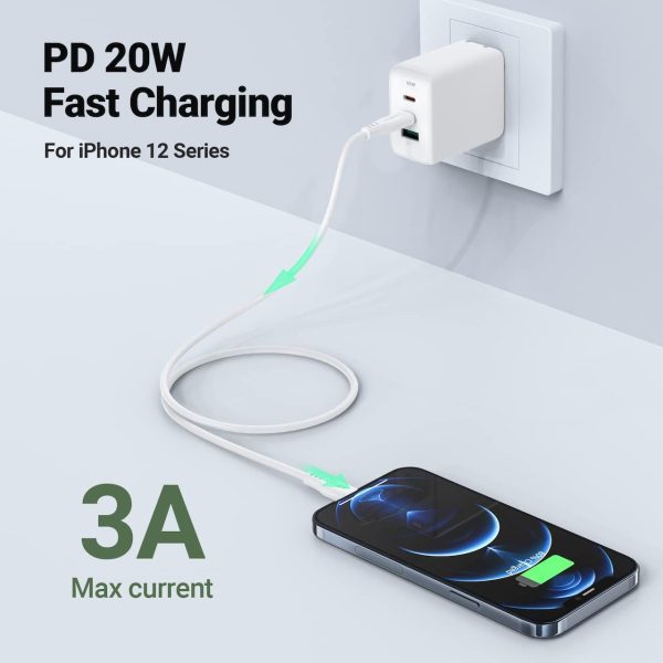51BHoRyQTtL._AC_SL1280_ Acefast C3-01 USB-C to Lightning TPE Charging Data Cable 1.2M - White - Image 4