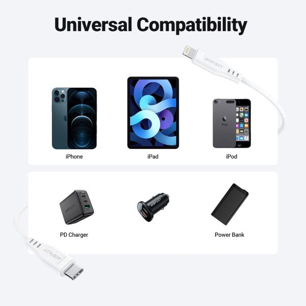 51wnKqt6K+L._AC_SL1280_ Acefast C3-01 USB-C to Lightning TPE Charging Data Cable 1.2M - White - Image 5