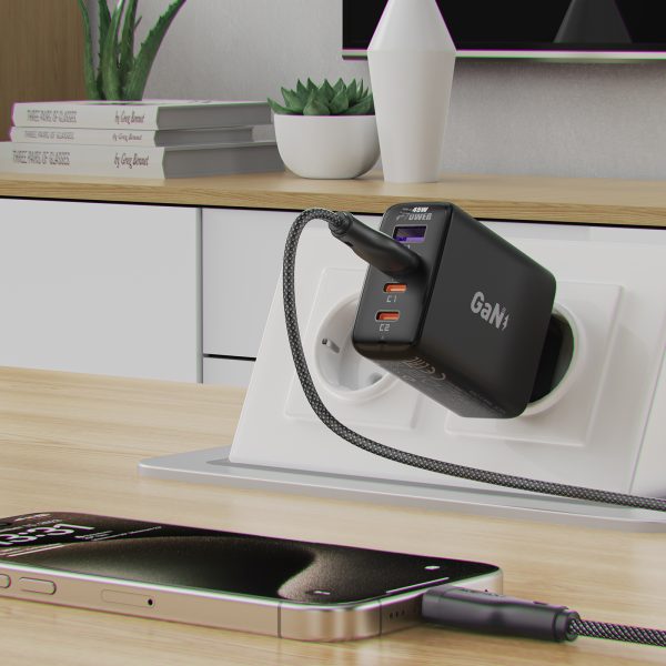 Acefast Acewire Pro High Power USB-A to USB-C charging data cable - 1.2 M - 3.94 Feet - Black - C8-04 - Image 7