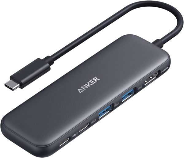 61LwkkogjrL._AC_SL1500_ Anker 332 USB-C Hub 5-in-1 with 4K HDMI Display 5Gbps and 2 5Gbps USB-A Data Ports and for MacBook Pro MacBook Air Dell XPS Lenovo Thinkpad HP Laptops and More - Black - A8355H11 - OP - Image 1
