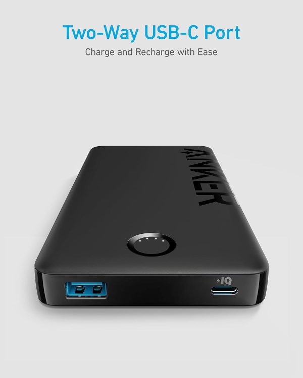 61WGTRQexcL._AC_SL1500_ Anker 323 USB-C Powerbank PowerCore PIQ 10,000mah - Black - A1334H11 - OP - Image 5