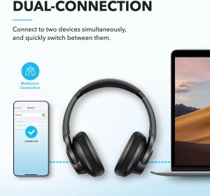 Anker Soundcore Q20i Hybrid Active Noise Cancelling Headphones - Blue - A3004H31 - OP - Image 3