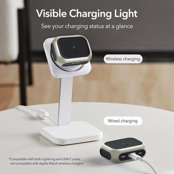 AirPods Pro 2 (2022) Orbit Hybrid Case by ESR Magsafe Ready - Natural Titanium - Image 3