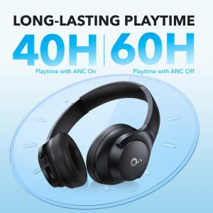 Anker Soundcore Q20i Hybrid Active Noise Cancelling Headphones - Blue - A3004H31 - OP - Image 5