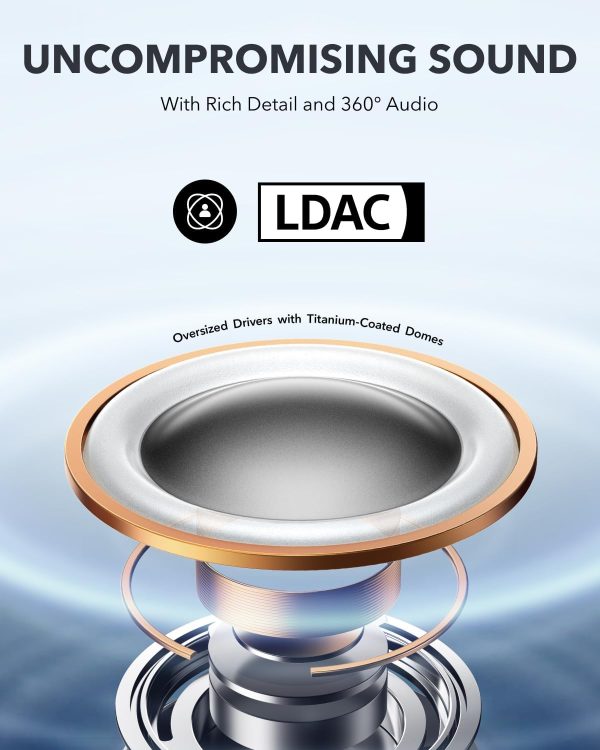 Anker Soundcore AeroFit Pro Open-Ear Headphones Ultra Comfort Secure Fit Ergonomic Design Rich Sound with LDAC Bluetooth 5.3 IPX5 Water-Resistant 46H Playtime App Control Wireless Earbuds - Black - A3871 - BIS - Image 4